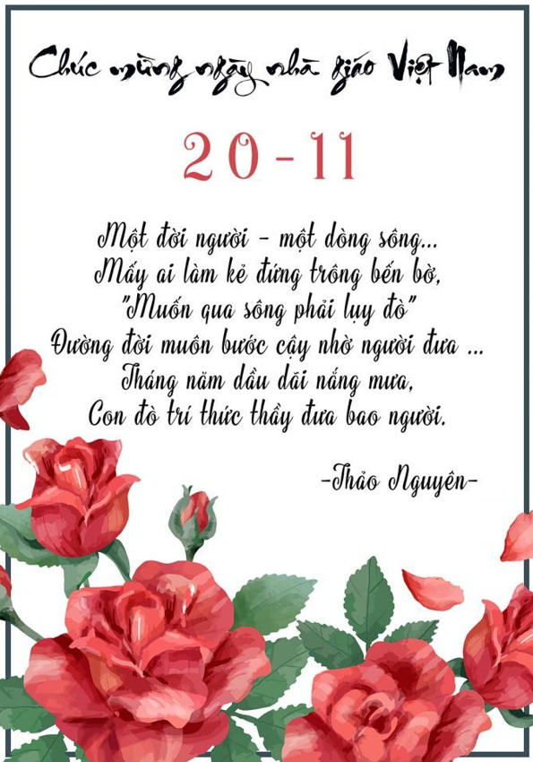 Chúc mừng ngày Nhà giáo Việt Nam