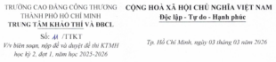 Biên soạn và duyệt đề thi KTMH HK2 đợt 1 NH 2025 – 2026